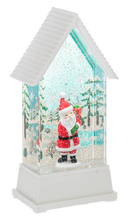 Load image into Gallery viewer, LED Light Up Shimmer Retro Santa Figurine by Ganz MX200212
