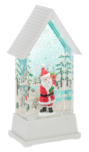 LED Light Up Shimmer Retro Santa Figurine by Ganz MX200212