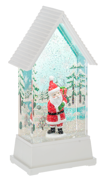 LED Light Up Shimmer Retro Santa Figurine by Ganz MX200212