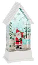 Load image into Gallery viewer, LED Light Up Shimmer Retro Santa Figurine by Ganz MX200212