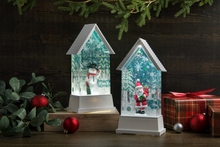 Load image into Gallery viewer, LED Light Up Shimmer Retro Santa Figurine by Ganz MX200212