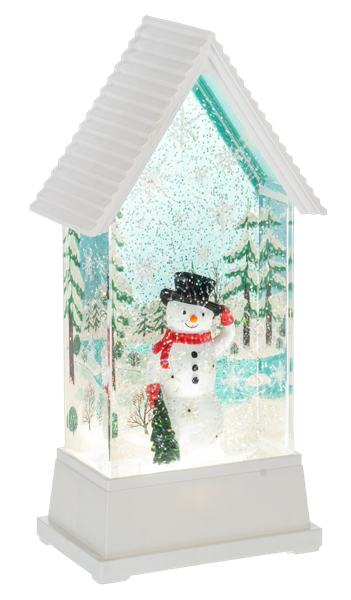 LED Light Up Shimmer Retro Snowman Figurine by Ganz MX200213