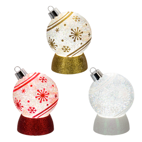 LED Light Up Snowflake Ornament Shimmers by Ganz MX200235