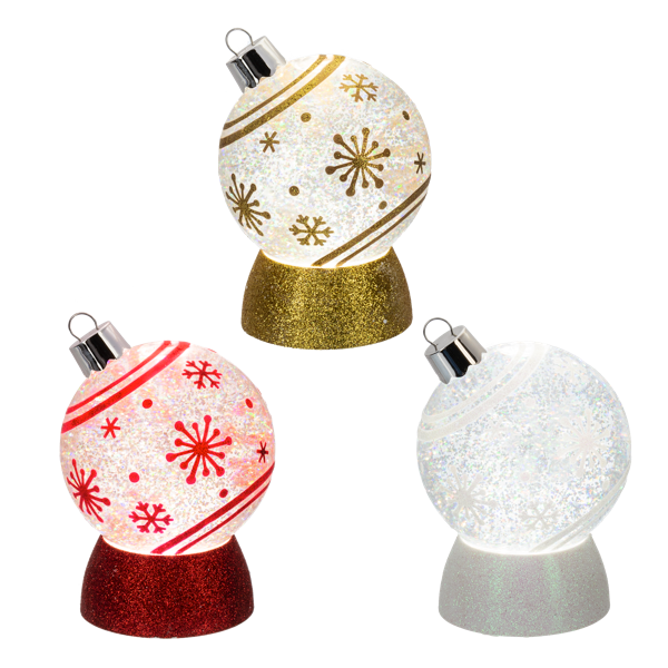 LED Light Up Snowflake Ornament Shimmers by Ganz MX200235