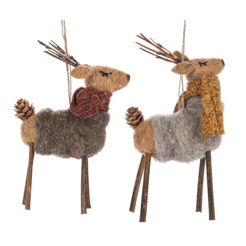 Woodland Deer Figurine Ornament by Ganz MX200358