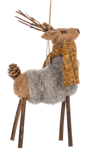 Woodland Deer Figurine Ornament by Ganz MX200358