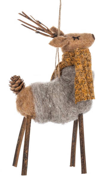 Woodland Deer Figurine Ornament by Ganz MX200358