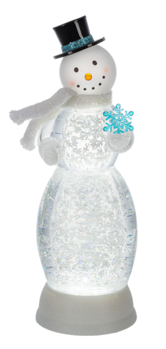 LED Light Up Shimmer Snowman Figurine by Ganz MX201409