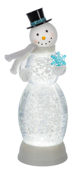 LED Light Up Shimmer Snowman Figurine by Ganz MX201409