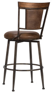 Danforth Commercial Wood and Metal Swivel Counter Height Stool by Hillsdale Furniture 4802-827