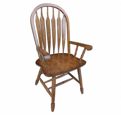 Colonial Windsor Arm Chair by Tennessee Enterprises 3126BW Burnished Walnut