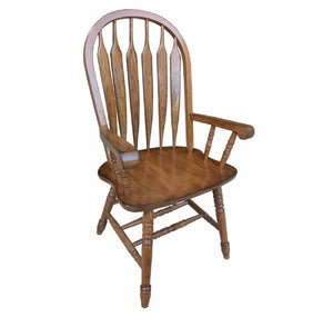 Colonial Windsor Arm Chair by Tennessee Enterprises 3126BW Burnished Walnut
