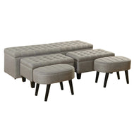 Set of 3 Storage Benches w/ 2 Ottomans by StyleCraft SF027A