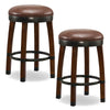 Calton Wood Cask Stave Counter Stool by Leick Home 10118SN/SB