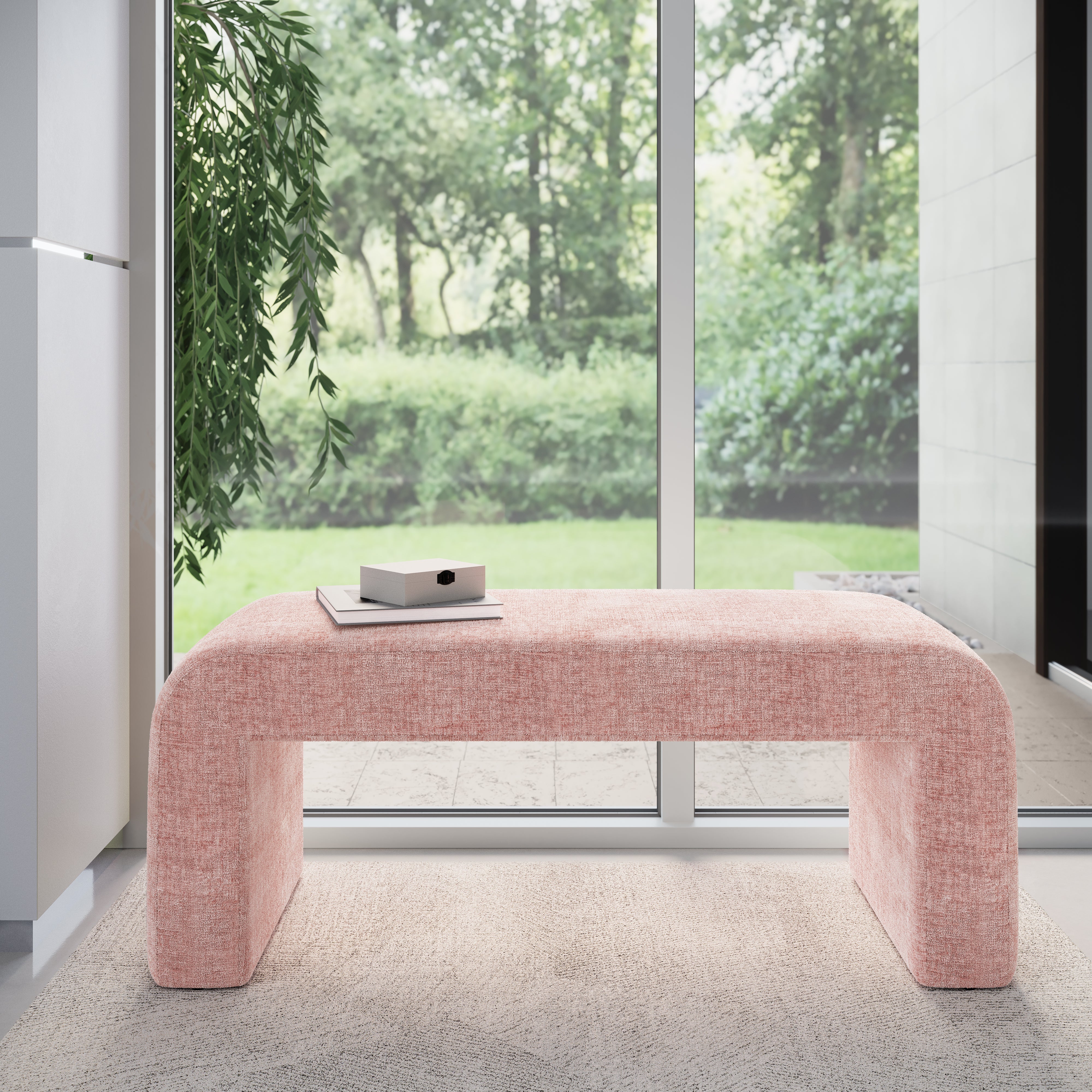 Sophia Small Bench – Furnishings SOPHIA-BN-SMPNK by Pink Home Coen\'s Jofran