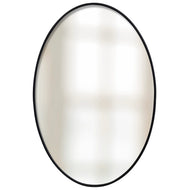 Aluminum Frame Oval Mirror by StyleCraft VMI12956 Black