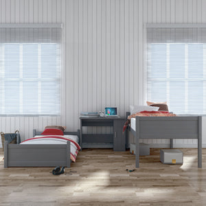 Capri Wood Floor Bunk Bed by HH2/Hillsdale 7174-311 Gray