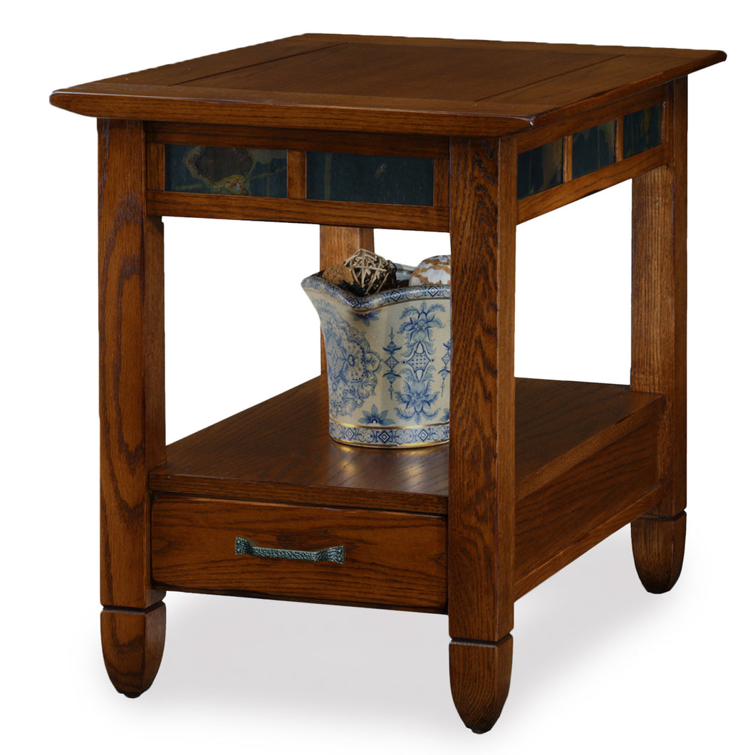 Slate Accent End Table by Leick 10907