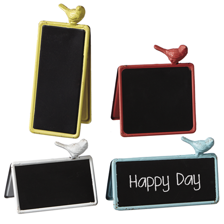 Double Sided Chalkboard Sign with Birds by Ganz 119359