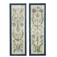 Framed Floral Scroll Wall Decor by Ganz 124332