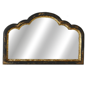 Distressed Curved Wall Mirror by Ganz 139008