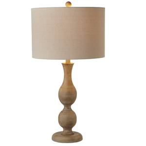 Faux Wood Turned Table Lamp by Ganz 144811