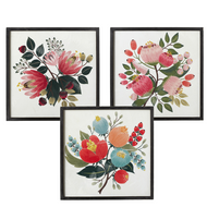 Textured Flowers Wall Art by Ganz 154285