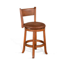 Load image into Gallery viewer, Sedona Swivel 24"H Barstool by Sunny Designs 1646RO-B24