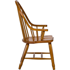 Treasures Bow Back Arm Chair by Liberty Furniture 17-C2051 Oak