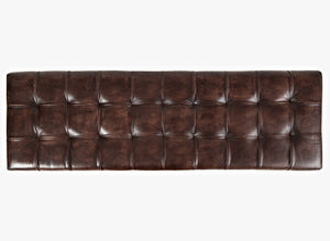 Global Archive Leather Bench by Jofran 1730-78 Dark Sienna