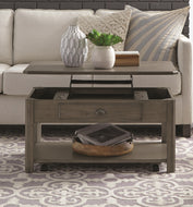Lakeland Oak Lift Top Cocktail in Cathedral Gray by Null Furniture 2114-00
