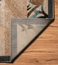 Load image into Gallery viewer, Milan Roth Beige &amp; Aqua 2&#39;x3&#39; Rug by Linon/Powell RUGMN3023