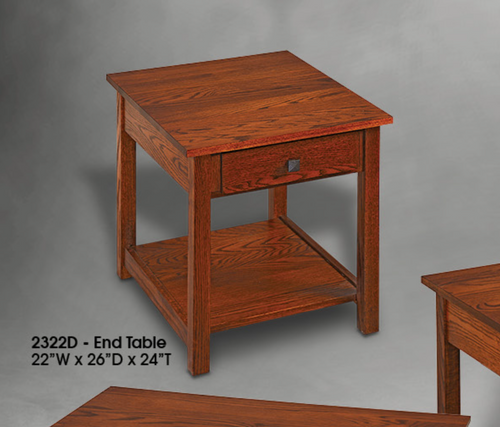 Loft Collection End Table by Woodco Furniture 2322D