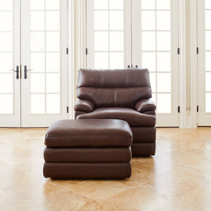 Miles Leather Chair by La-Z-Boy Furniture 237-692 LB178178 Walnut Discontinued leather & style