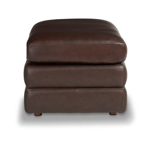 Miles Leather Ottoman by La-Z-Boy Furniture 247-692 LB178178 Walnut Discontinued leather & styler