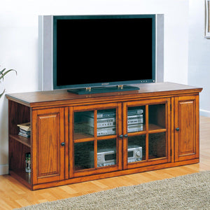 62" TV Stand by Design House 88162 Burnished Oak