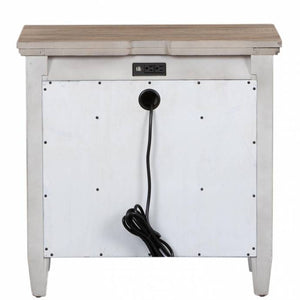 Heartland One Drawer Nightstand with Charging Station by Liberty Furniture 824-BR61