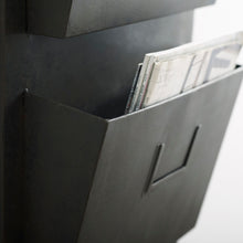 Load image into Gallery viewer, Metal 4 Slot Industrial Mailbox by Linon/Powell AHW-M1240-1