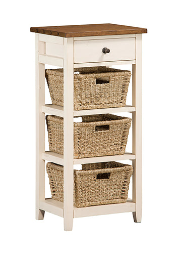 Tuscan Retreat® 3 Basket Stand by Hillsdale Furniture 5465-941W Country White