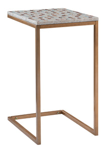 Mop Fish Design Accent Table by Linon/Powell 640262GLD01U