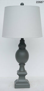 Table Lamp by Home Accents 22687-Gray