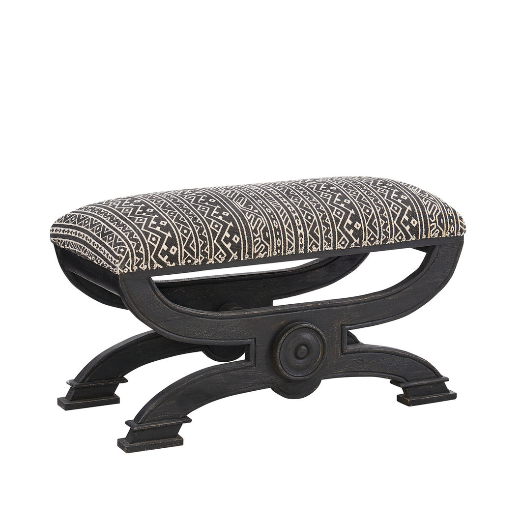Elixer Black Ottoman by Linon/Powell 19S6151B Discontinued