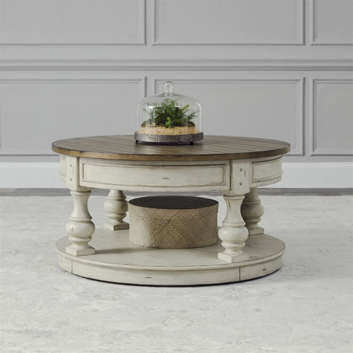 Morgan Creek Round Cocktail Table by Liberty Furniture 498-OT1011