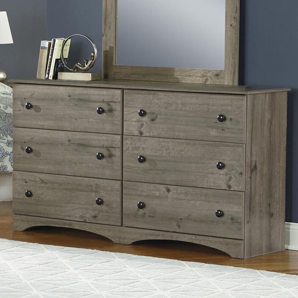 Weathered Gray 6 Drawer Dresser by Perdue 13586-Discontinued
