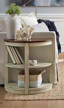 Load image into Gallery viewer, Expressions Bookshelf Demi End Table by Null Furniture 6618-35SCT Stone/Cherry Tobacco