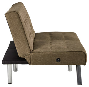 Sivley Flip Flop Armless Sofa by Ashley Furniture 6900445 Brown