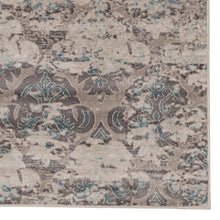 Load image into Gallery viewer, Vintage Trellis Grey &amp; Charcoal 8&#39;x10&#39; Rug by Linon/Powell RUGVT2381