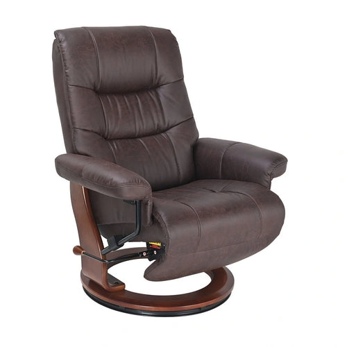Valencia III Recliner by BenchMaster Furniture 7583M-HE510-03B Dark Brown