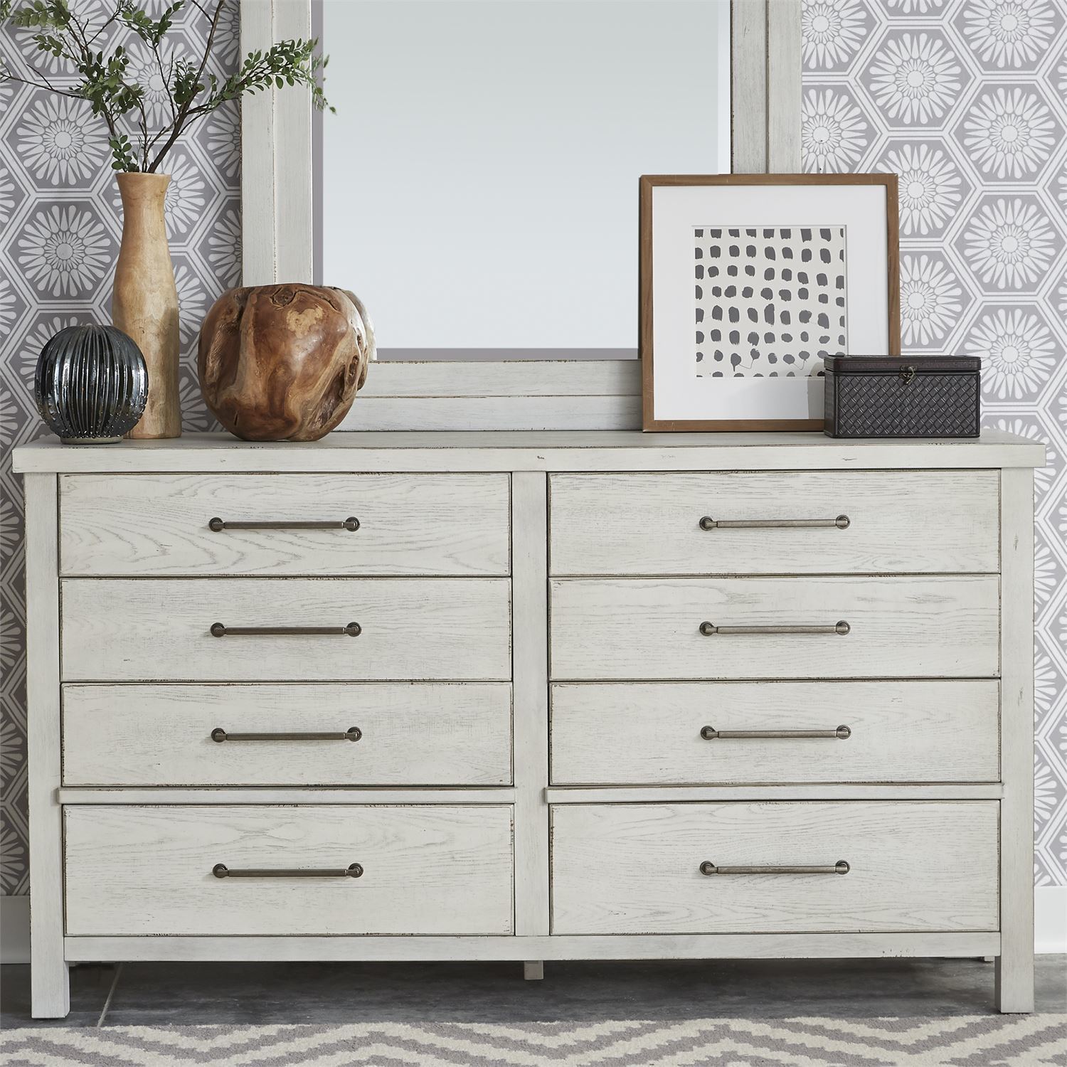 Modern Farmhouse 8 Drawer Dresser by Liberty Furniture 406W-BR31 – Coen's  Home Furnishings