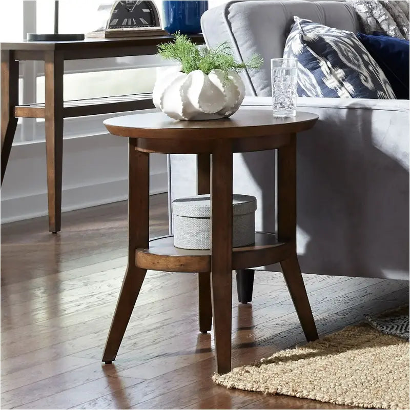 Ventura Boulevard Round End Table by Liberty Furniture 796-OT1021